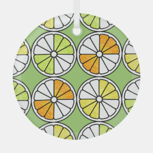 Adorno De Cristal Fruta De Cítricos, Verano Sin Marea.