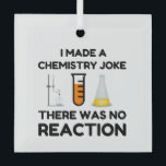 Adorno De Cristal Funny Science lover chemistry chiste<br><div class="desc">Chiste de química científica divertida</div>