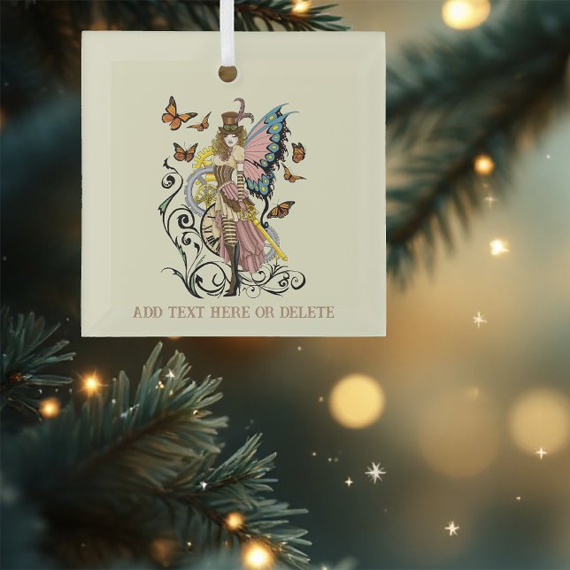 Adorno De Cristal Gases de reloj amarillo de hadas de vapor (Subido por el creador)