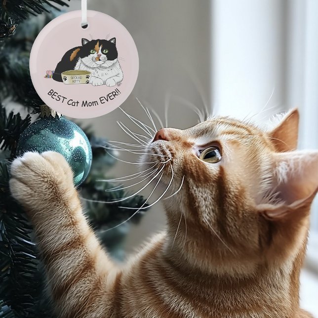 Adorno De Cristal Gato Calico del Día de la Madre (Subido por el creador)