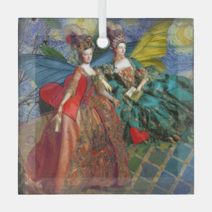 Adorno De Cristal Géminis Gítico clásico Mujer mariposa