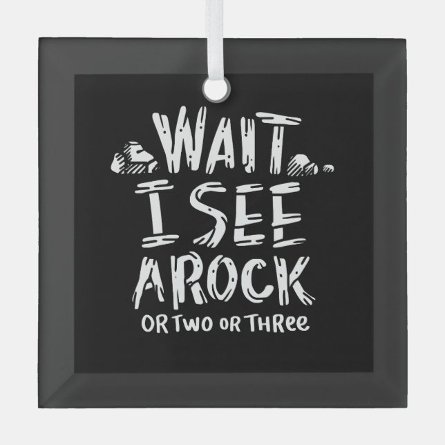 Adorno De Cristal Geología - Veo una roca (Anverso)