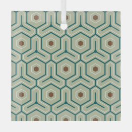 Adorno De Cristal Geometric pattern with interlocking hexagons