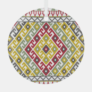 Adorno De Cristal Geométrica turca india: mosaico de fondo vintage