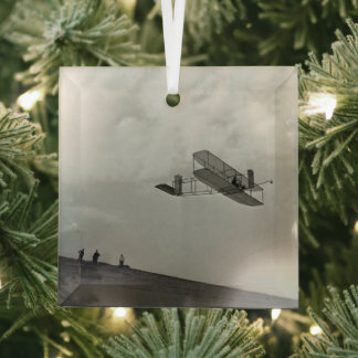 Adorno De Cristal Glider Test Flight Aviation Wright Brothers