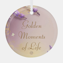 Adorno De Cristal Golden Moments Ornament Schmidt Stationery