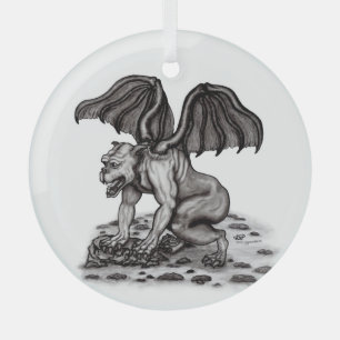 Adorno De Cristal Golem Gargoyle
