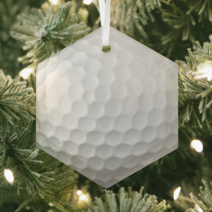 Adorno De Cristal Golf Ball Dimples
