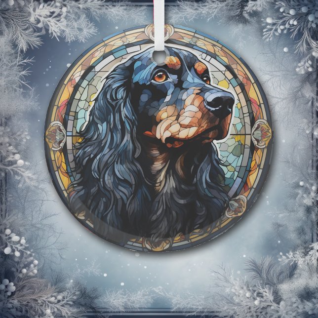 Adorno De Cristal Gordon Setter Dog Mosaic Seted (Subido por el creador)