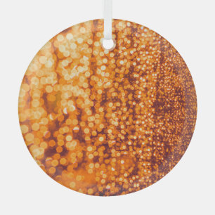 Adorno De Cristal Gotas de lluvia naranjas en vidrio, fondo abstract