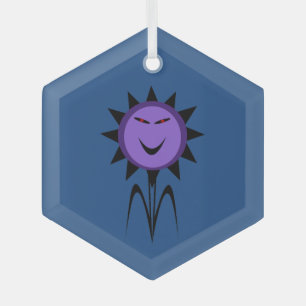 Adorno De Cristal Gótico Kawaii Flower Evil Halloween