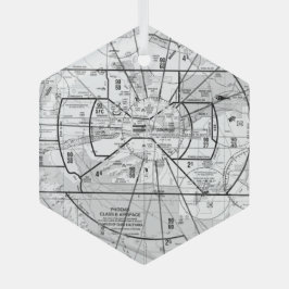 Adorno De Cristal Gráfico de aviación