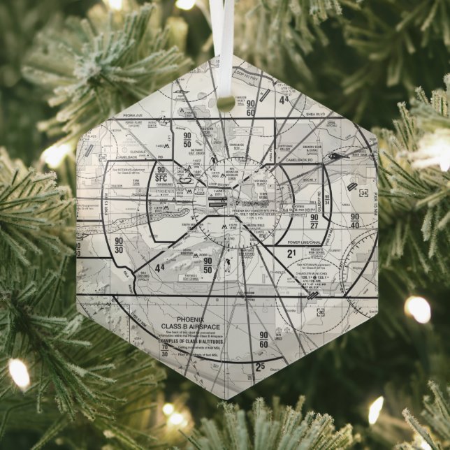 Adorno De Cristal Gráfico de aviación (in situ)