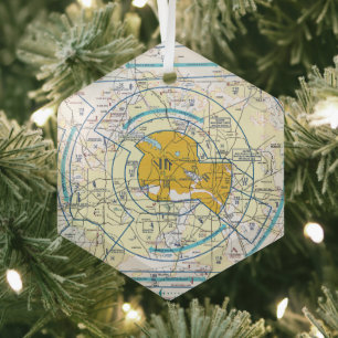 Adorno De Cristal Gráfico de aviación
