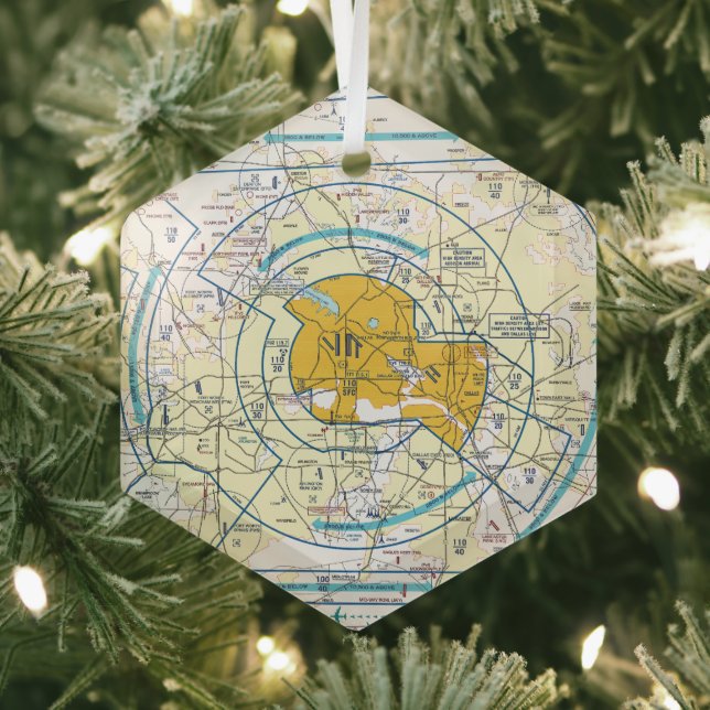 Adorno De Cristal Gráfico de aviación (in situ)