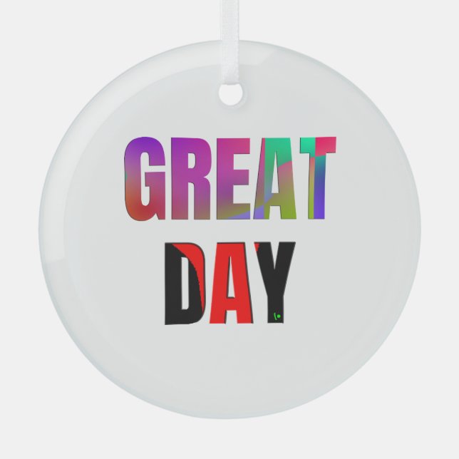 Adorno De Cristal Gran Día. (Anverso)