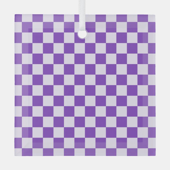 Adorno De Cristal Grape soda checkerboard pattern (Anverso)