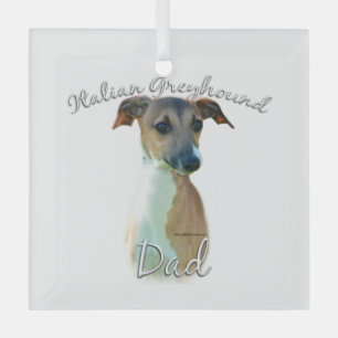 Adorno De Cristal Greyhound Dad