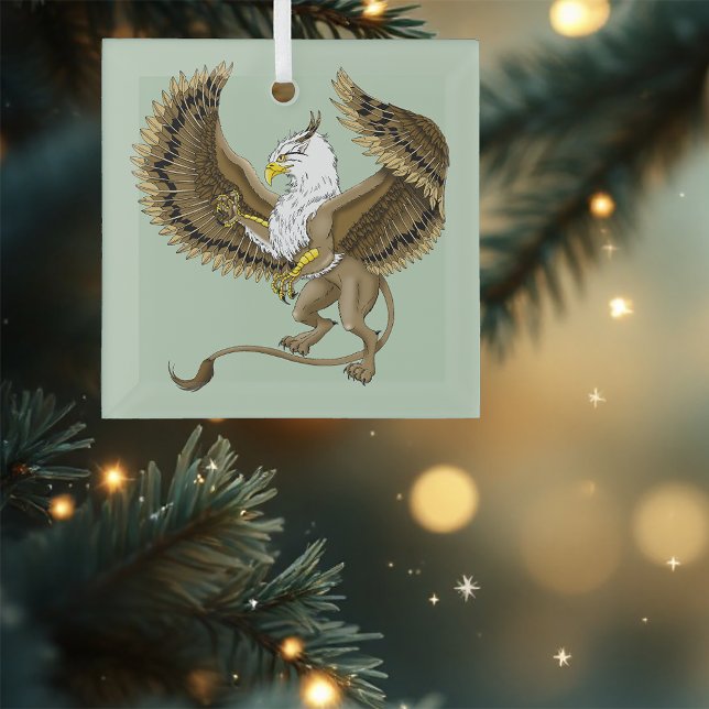 Adorno De Cristal Griffin Fantasy Griffin Mythology (Subido por el creador)