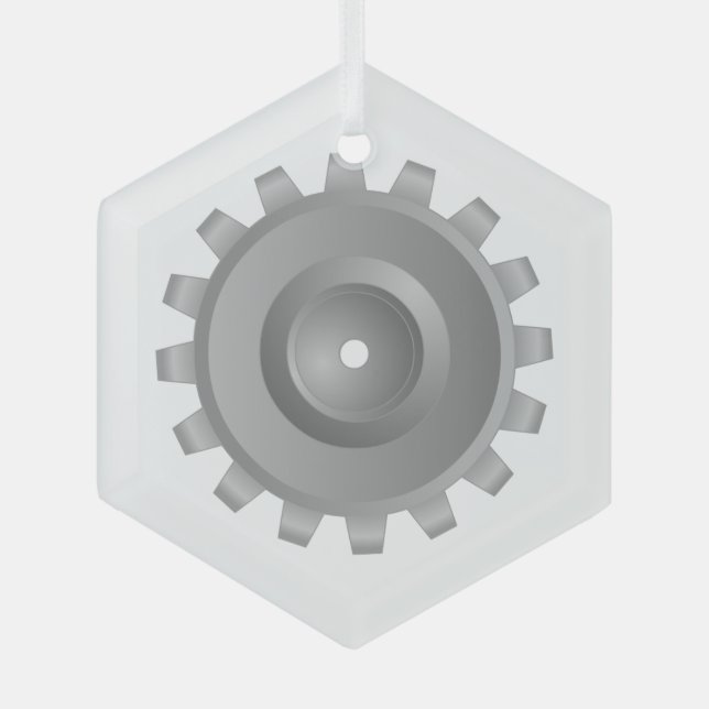 Adorno De Cristal Gris gris (Anverso)