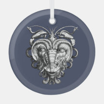 Grotesco renacentista Gargoyle Face Lobster Man