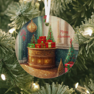 Adorno De Cristal Habitación decorada con festivales, Navidades trad