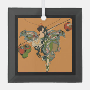 Adorno De Cristal Hada Bailarina Con Faroles