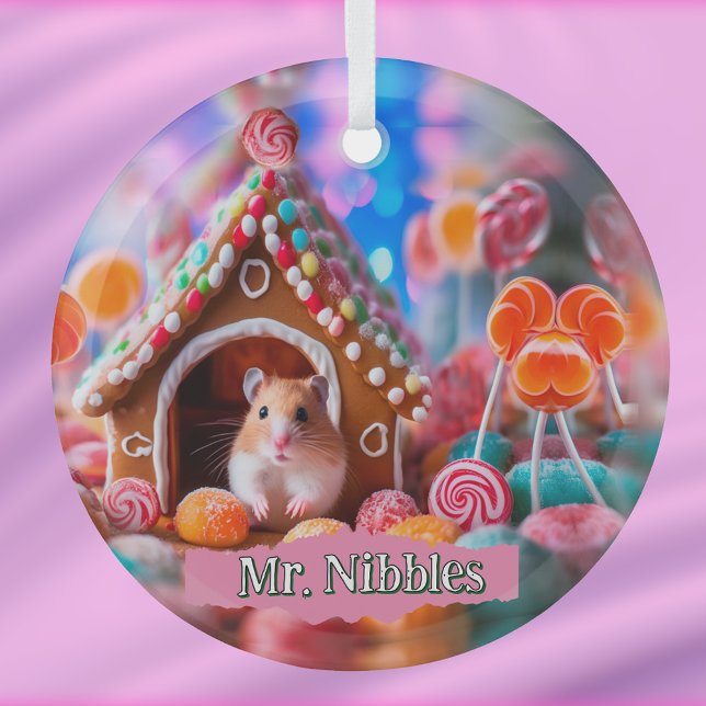 Adorno De Cristal Hamster en la casa de Gingerbread (Subido por el creador)