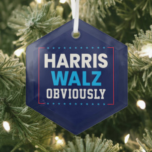 Adorno De Cristal Harris Walz 2024 Obviamente