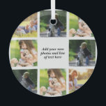 Adorno De Cristal Haz tu propio collage de fotos y texto<br><div class="desc">Haz tu propio collage de fotos y texto</div>
