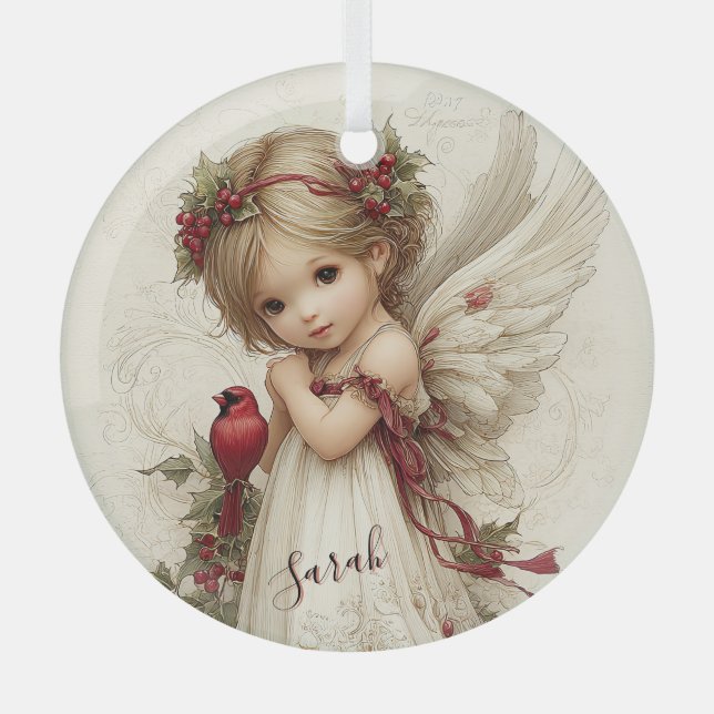 Adorno De Cristal Heaven’s Touch Among the Berries (Anverso)