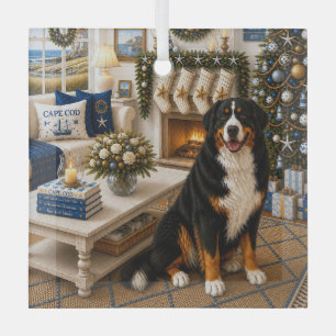Adorno De Cristal Henry, el perro de montaña de Bernie