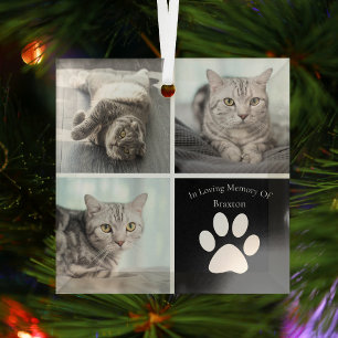 Adorno De Cristal Hermosos Navidades de fotografía Mascotas del Pers