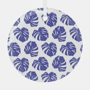 Adorno De Cristal Hojas de palmeras: Patrón natural