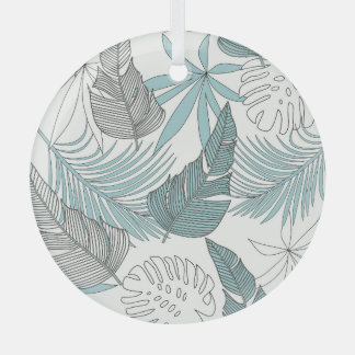 Adorno De Cristal Hojas Tropicales: Brillante Tendencia Sin Marea