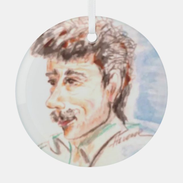 Adorno De Cristal Hombre trabajador (Anverso)