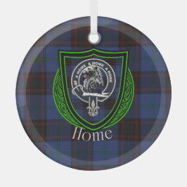 Adorno De Cristal Home Scottish Clan Tartan & Crest