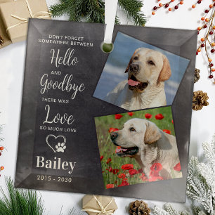 Adorno De Cristal Homenaje favorito de Personalizado 2 Mascota de fo