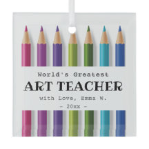 Ideas de regalo de profesor de arte, lápices perso