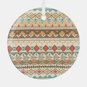 Adorno De Cristal Ilustracion de cosecha tachado de azteca