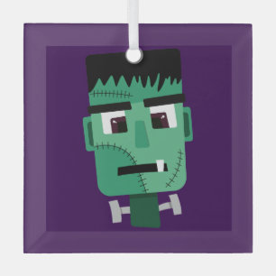 Adorno De Cristal Ilustración del Monstruo de Frankenstein