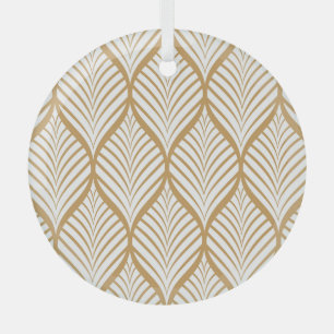 Adorno De Cristal Ilustracion sin soldadura de hojas geométricas