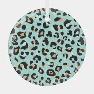 Adorno De Cristal Impresión de leopardo, patrón animal