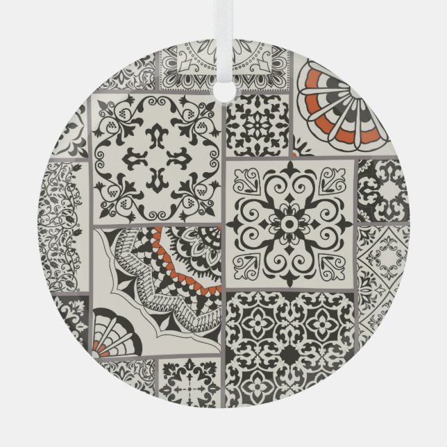 Adorno De Cristal Islam Arabic Majolica Tiles Patchwork (Anverso)