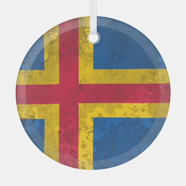 Adorno De Cristal Islas Aland (Anverso)
