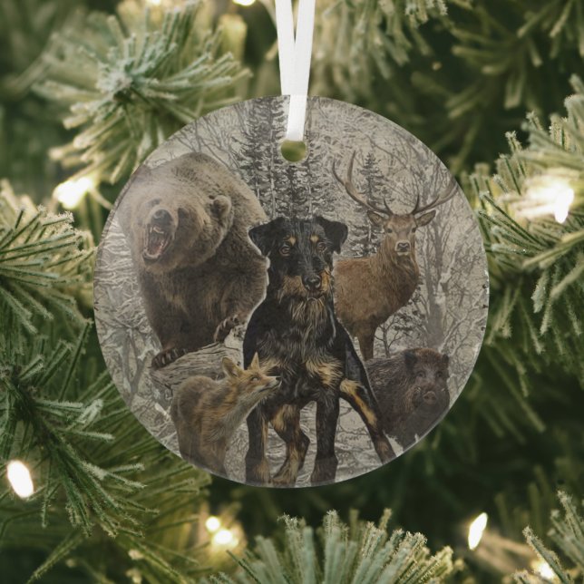 Adorno De Cristal Jagdterrier, querida bestia contra Renbrad Paperwe (in situ)