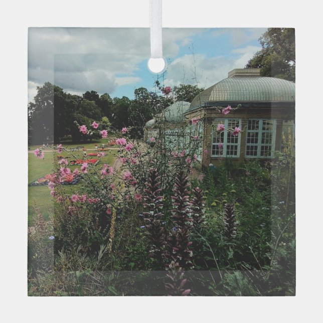 Adorno De Cristal Jardines botánicos (Anverso)