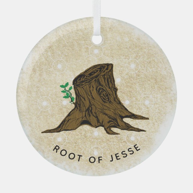 Adorno De Cristal Jesse Tree 'Raíz de Jesse' (Anverso)