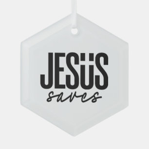 ADORNO DE CRISTAL JESÚS SALVA