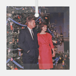 Adorno De Cristal John Kennedy y Jacqueline